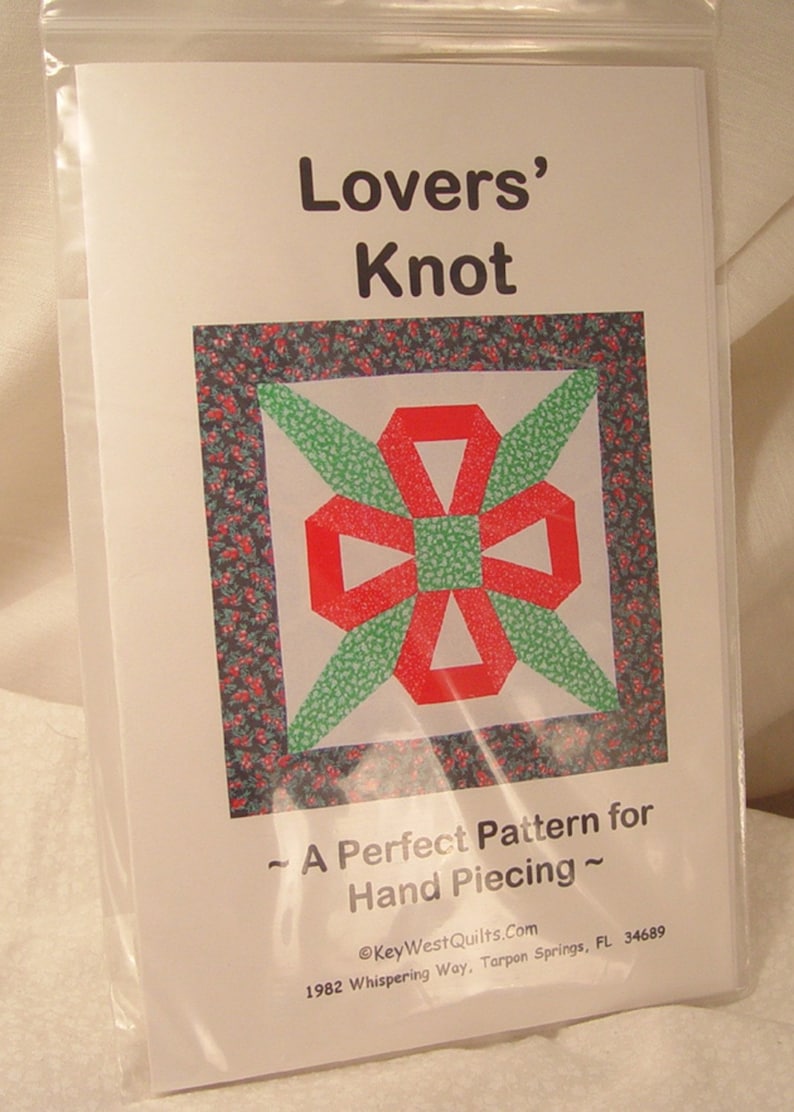 Lovers' Knot Quilt Block Pattern Etsy