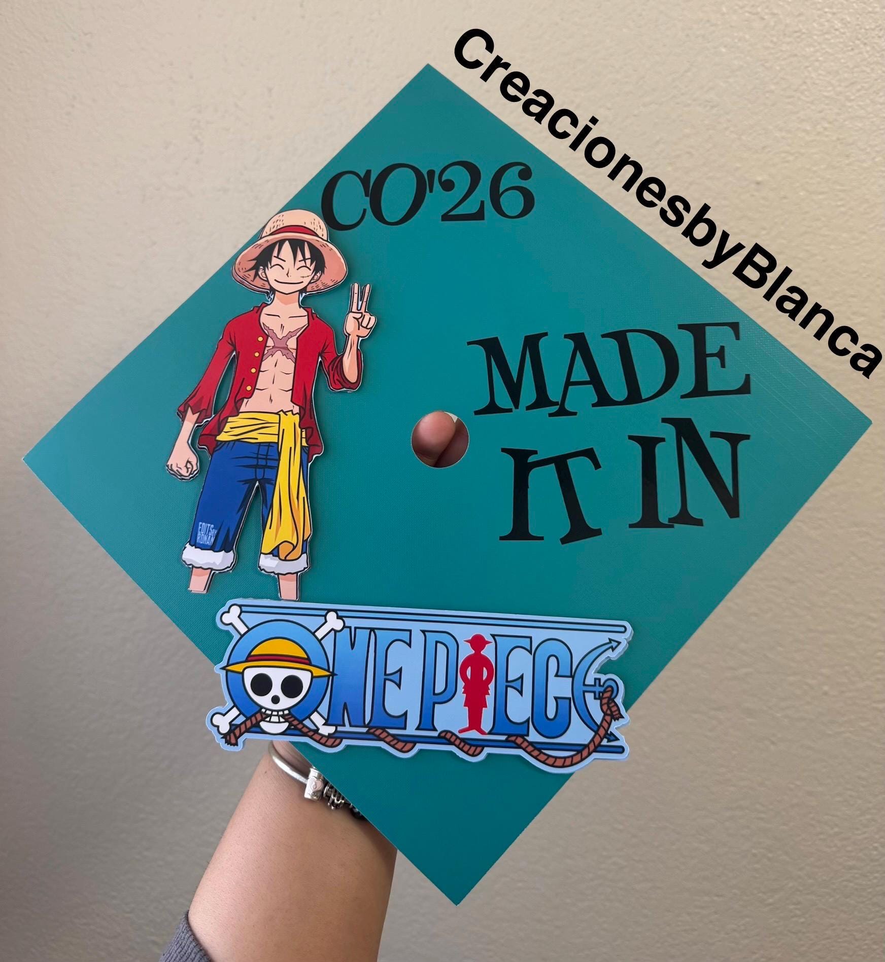 One Piece 3D Graduation Cap Topper - Etsy