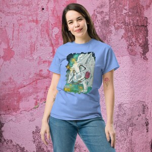 Comic-Design T-Shirt, kreatives Motiv Cartoon Style Hund, Katze, Schmetterling, Geschenk, Geburtstag, Teens, Kinder, junge Mode, Streetwear