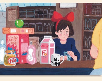 A5-storlek Studio Ghibli Kikis leveransservice