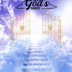 DIGITAL Download JPG Photo Sky Stairway to Heaven In God&#39;s Hands In Memoriam Digital Download (Photo Download Only)