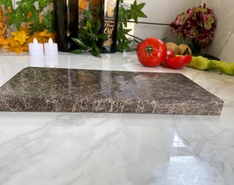 Marble Cutting Board and Serving Tray, Natural Stone Platter