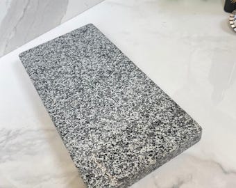 Gray Granite Rectangular Tray, Serving Vanity Coffee Table Decor