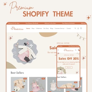 Rabitino - Shopify Theme 2.0 For Kid Store Clothing - Premium Multipurpose Shopify Theme - Minimalist, Modern Shopify Theme