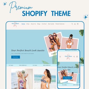 Olivia - Shopify Theme 2.0 For Swimsuit Store - Premium Multipurpose Shopify Theme - Minimalist, Modern Shopify Theme - Blue Shopify Theme