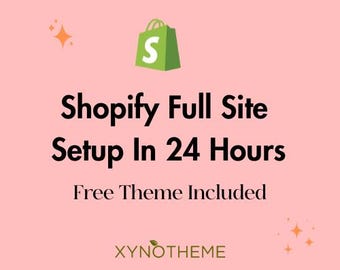 Shopify Store Setup in 24H | Conversion-optimized Theme Included