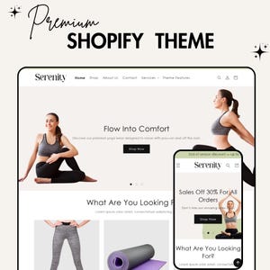 Serenity - Shopify Theme 2.0 For Yoga Store - Premium Multipurpose Shopify Theme - Minimalist, Modern Shopify Theme - Elegant Shopify Theme