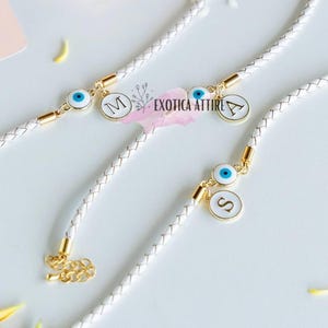 Evil Eye Rakhi, Personalized Nazar Rakhi, Handmade Raksha Bandhan Gift for Brother, Blue Protection Bracelet, Lucky Thread, Charm Rakhi 2026
