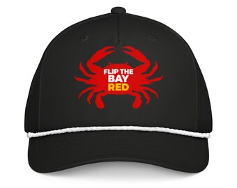 Flip the Bay Red - Classic rope cap