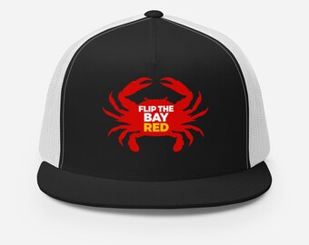 Flip the Bay Red - Trucker Cap
