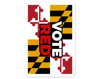 Vote Red - Kiss-cut vinyl decals