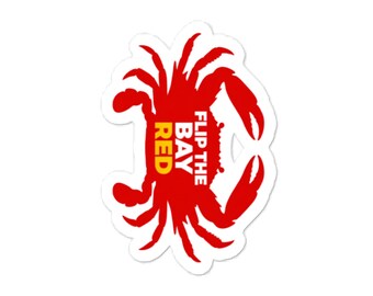 Flip the Bay Red - Kiss-cut vinyl decals