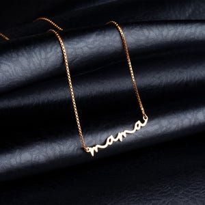 Collier maman délicat, collier maman en or, collier prénom pour maman, amour, maman, collier amor, cadeau pour maman, cadeaux d'anniversaire personnalisés pour maman
