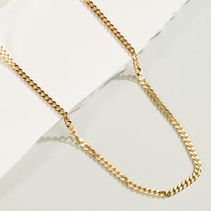 Gold Kubanische Gliederkette : Sterling Silber Unisex Panzerkette
