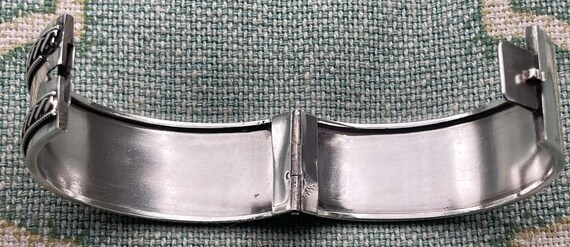 Victorian Solid Sliver Cuff Bracelet/Bangle - Stu… - image 7