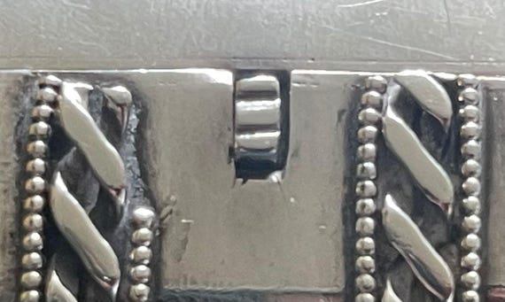 Victorian Solid Sliver Cuff Bracelet/Bangle - Stu… - image 10