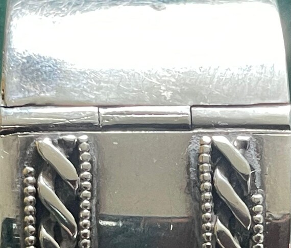 Victorian Solid Sliver Cuff Bracelet/Bangle - Stu… - image 9