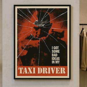 Poster di Taxi Driver - Anni '70 - De Niro - Scorsese - Film d'epoca - Poster del film - Arte originale - Edizione limitata