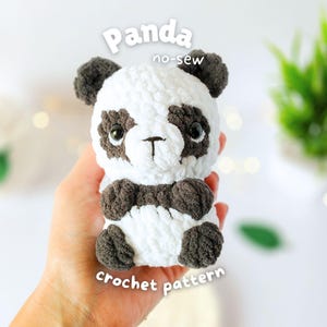 No-Sew Panda Amigurumi Crochet Pattern – Panda Plush PDF