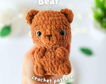 No-Sew Bear Amigurumi Crochet Pattern – Beginner Friendly Bear PDF