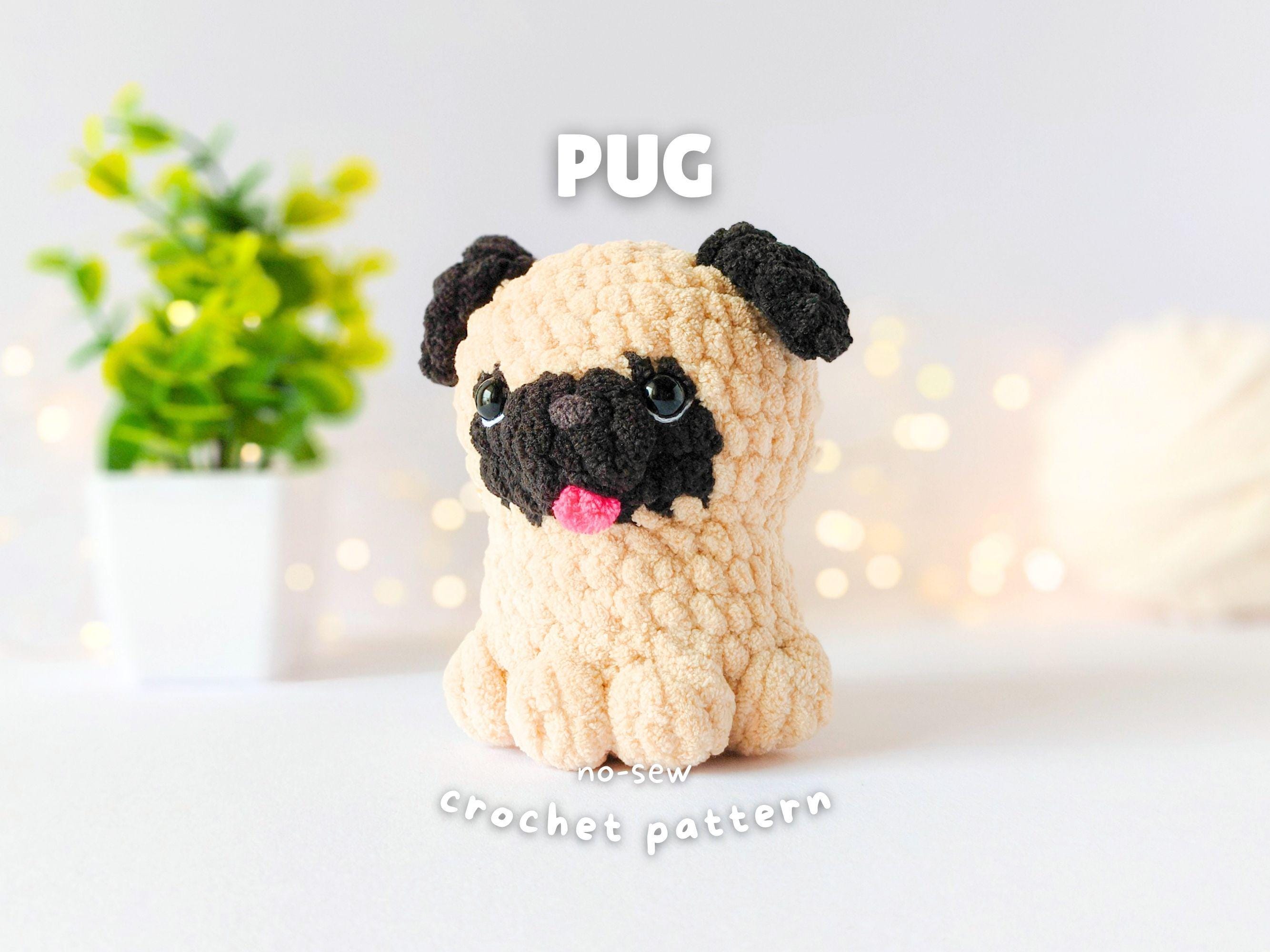 パグの子犬のかぎ針編み - Etsy 日本