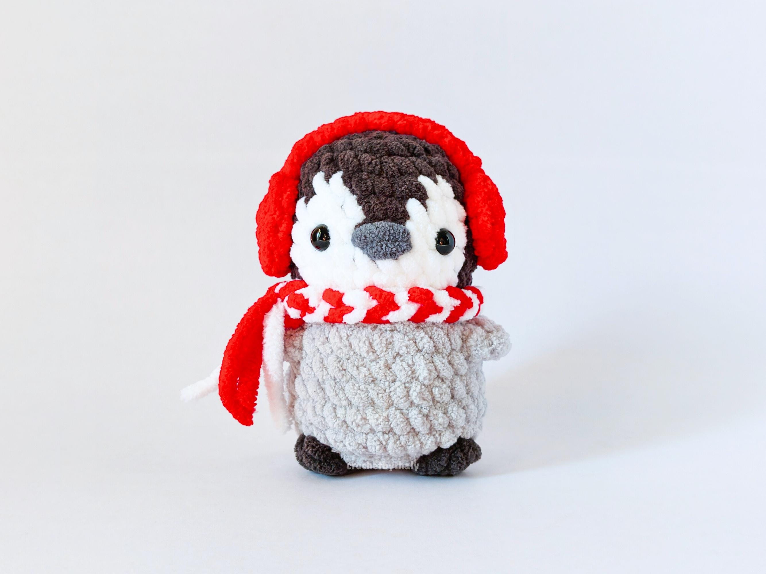 2 in 1 縫わないペンギン編みぐるみかぎ針編みパターン（PDF