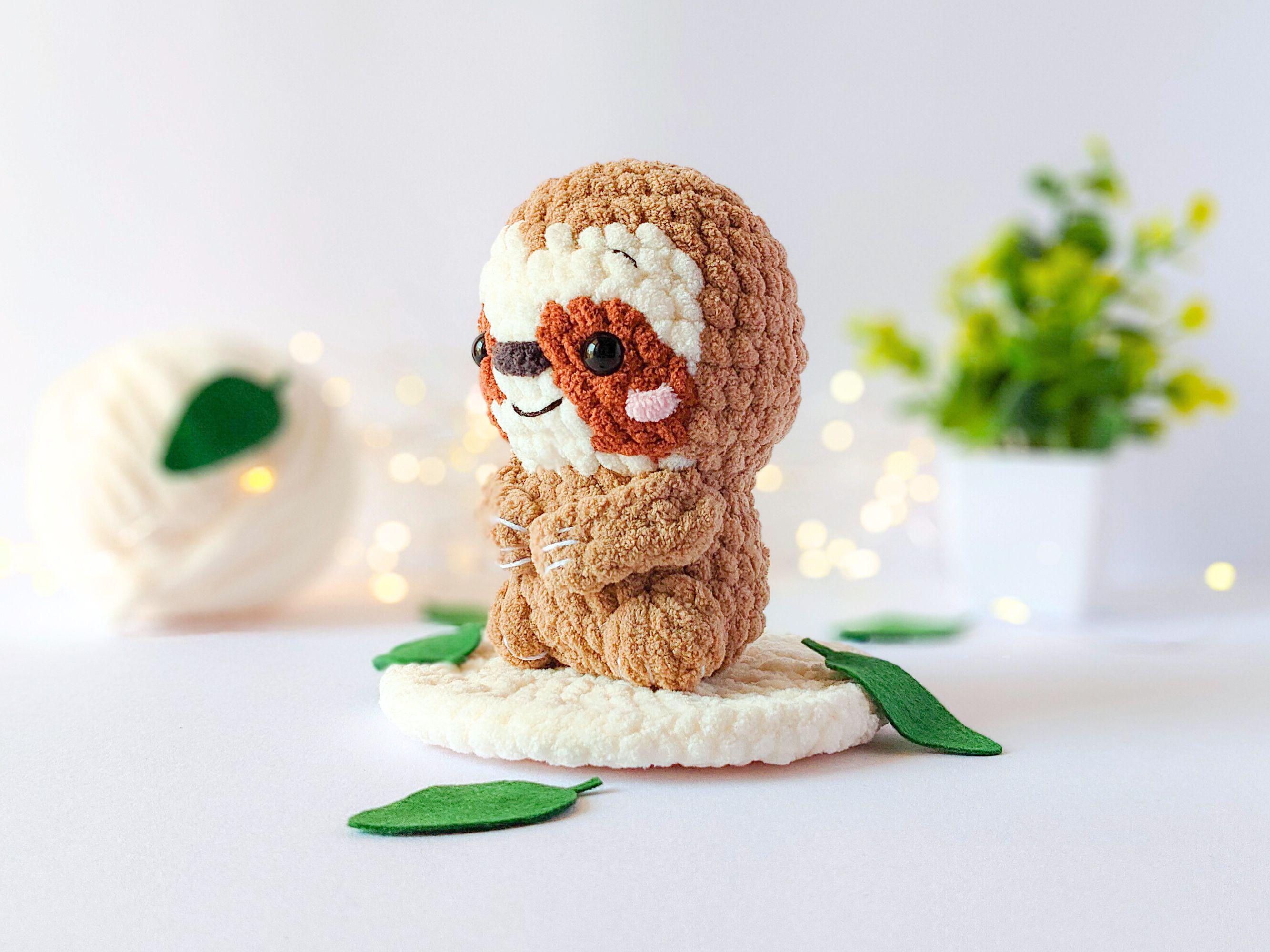 No-sew Sloth Amigurumi Crochet Pattern – Beginner Sloth Plush PDF - Etsy