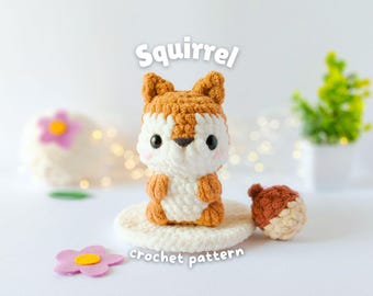 Eichhörnchen Amigurumi Häkelanleitung – Waldhörnchen mit Eichel PDF