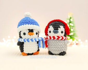 2 in 1 No-Sew Penguin Amigurumi Crochet Pattern (PDF Download)