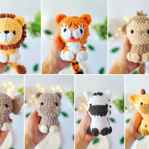 14 in 1 - Safari Häkelanleitung - Amigurumi ohne sew (PDF) Bild 3
