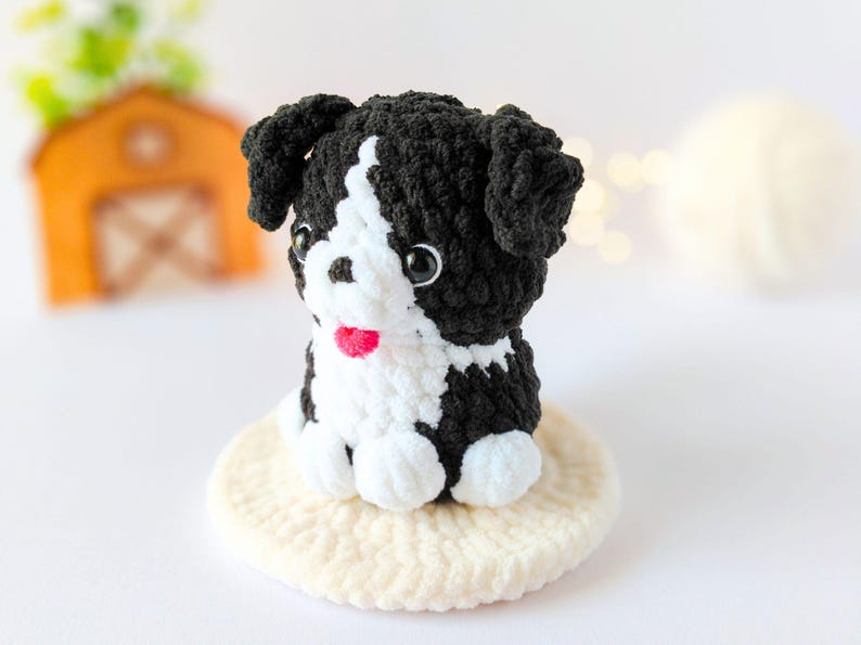 No-Sew Border Collie Dog Crochet Pattern – Puppy Amigurumi (PDF) image 4