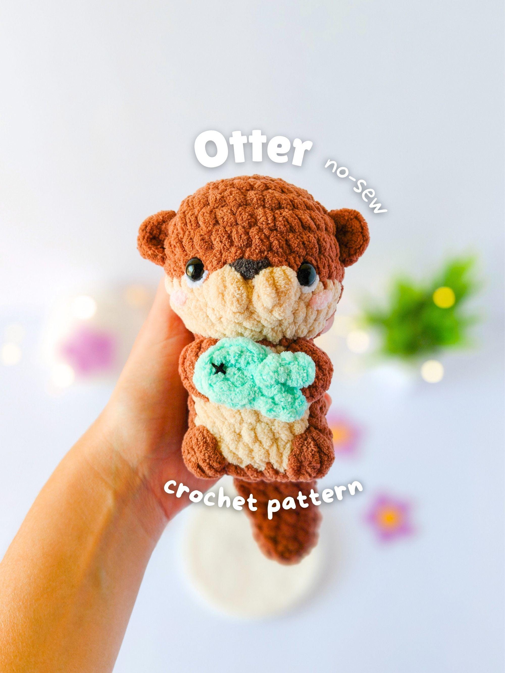 39 Otter Crochet Patterns for Cute Gifts, Nursery Decor, and Pocket-Sized Amigurumi 10 No-Sew Otter Amigurumi Crochet