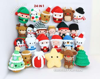 24 in 1 Christmas Advent Calendar Crochet Pattern – Instant PDF Download
