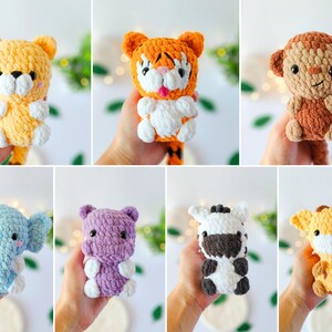 14 in 1 - Safari Häkelanleitung - Amigurumi ohne sew (PDF) Bild 4