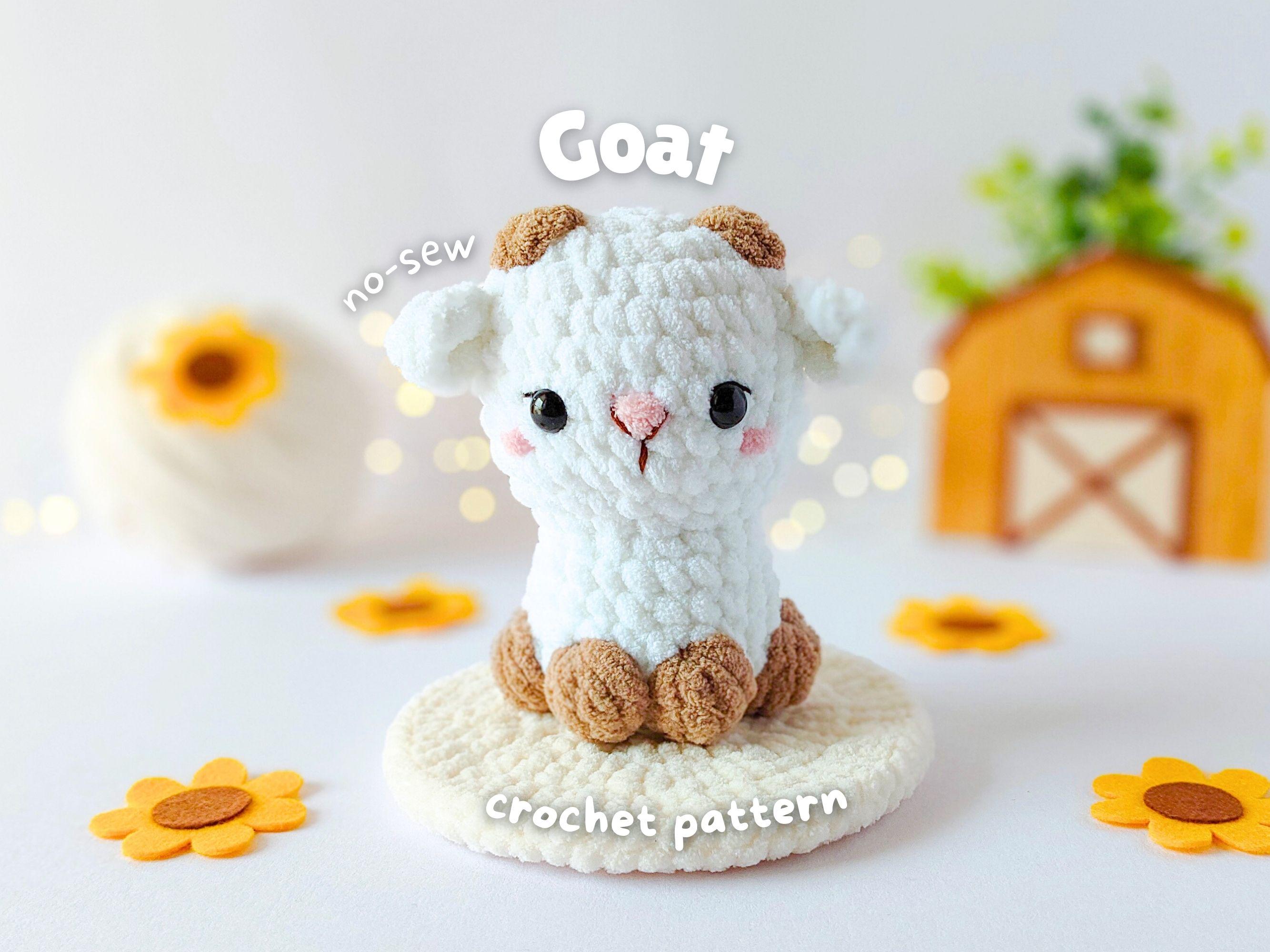 37 Goat Crochet Patterns to Stitch: Farm Animals, Amigurumi, and Whimsical Goats 21 No-Sew Goat Amigurumi Crochet
