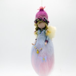 Waldorf-inspired needle felted fairy