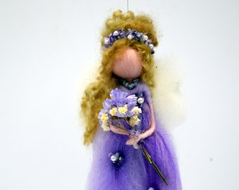 Waldorf-inspired needle felted fairy