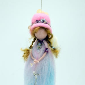 Waldorf-inspired needle felted fairy