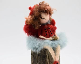 Needle Felted Woodland Fairy Doll