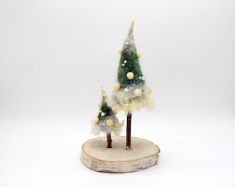 Needle felted Christmas tree decoration