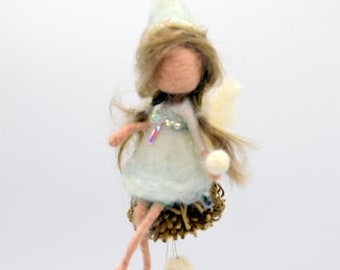 Waldorf inspired ornament Needle felted fairy