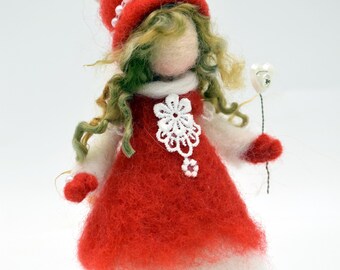 Christmas Needle felted Wandorf inspired  decoration Christmas decor