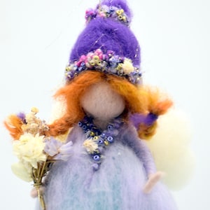 Waldorf-inspired needle felted fairy