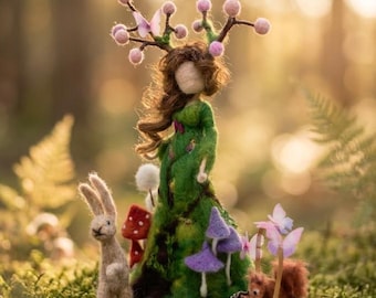 Needle Felted Tree Guardian