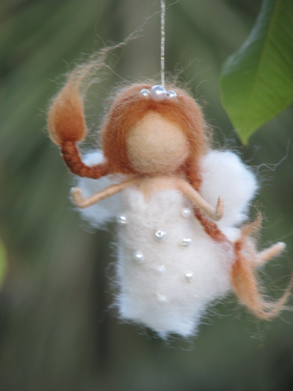 Needle Felted Fairy Christmas Ornament Home Decor Etsy