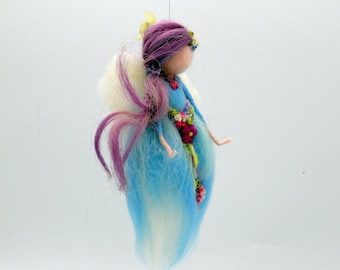 Waldorf-inspired needle felted fairy