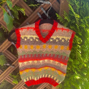 hand-knitted vest for kids