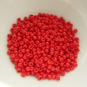 8/0 TOHO Seed Beads Opaque Pepper Red 25g Glass Bead