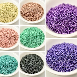 10 grams - 11/0 Miyuki Japanese Seed Beads - Duracoat Galvanized No. 5101 - 5109, Choose Color