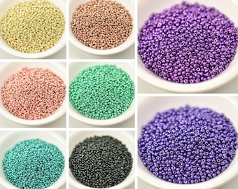 10 grams - 11/0 Miyuki Japanese Seed Beads - Duracoat Galvanized No. 5101 - 5109, Choose Color